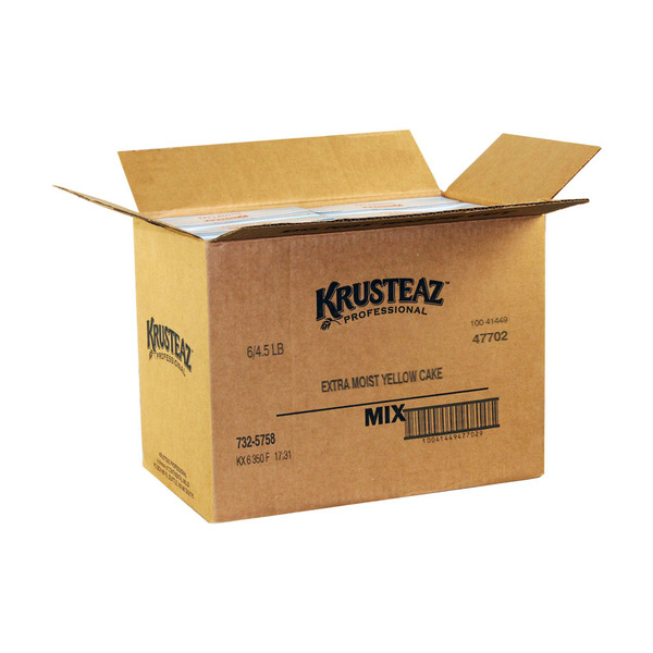 Krusteaz Krusteaz Professional Extra Moist Yellow Cake Mix 4.5lbs Box, PK6 732-5758
